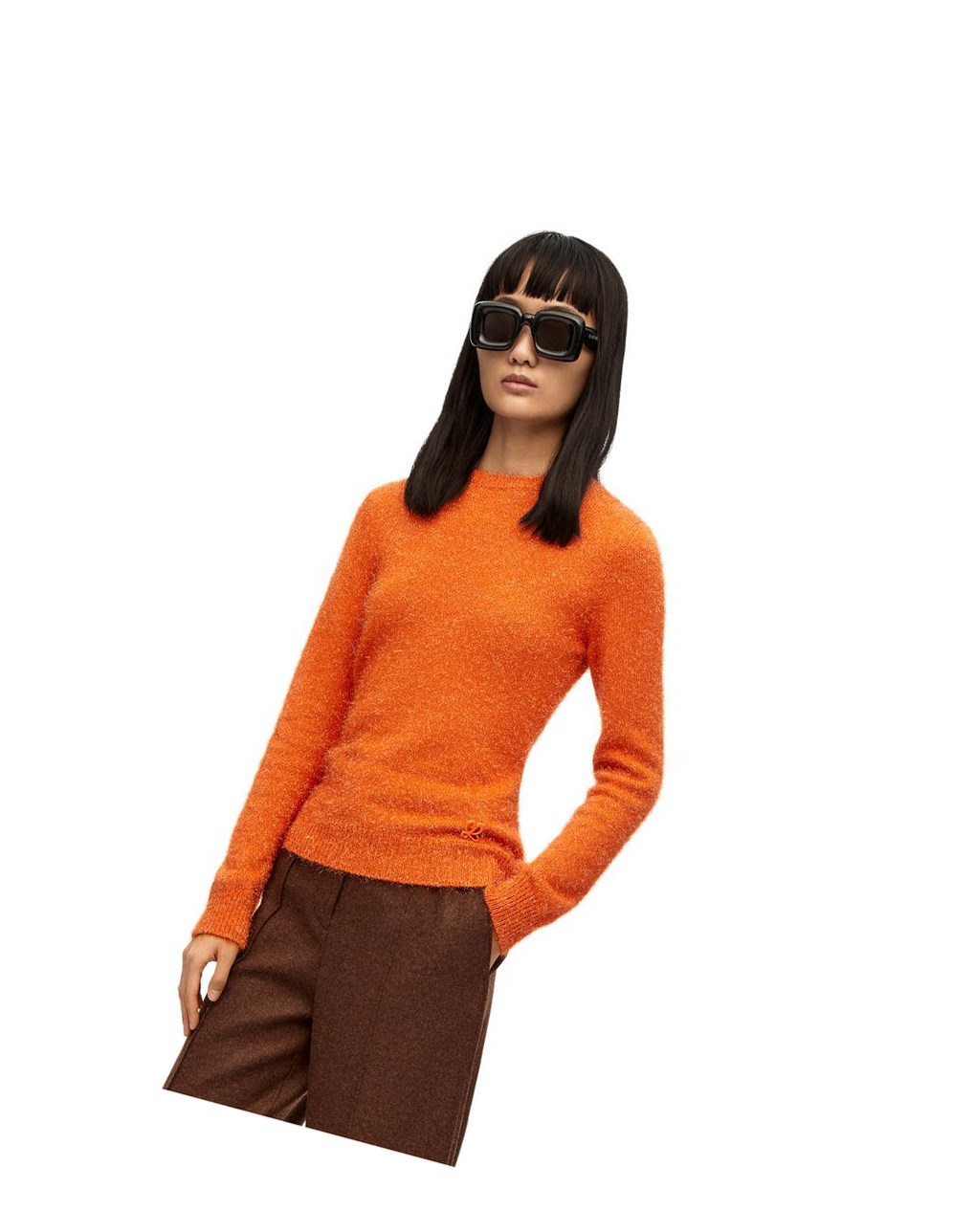 Loewe Sparkle sweater in viscose Orange | 8290LVBFI