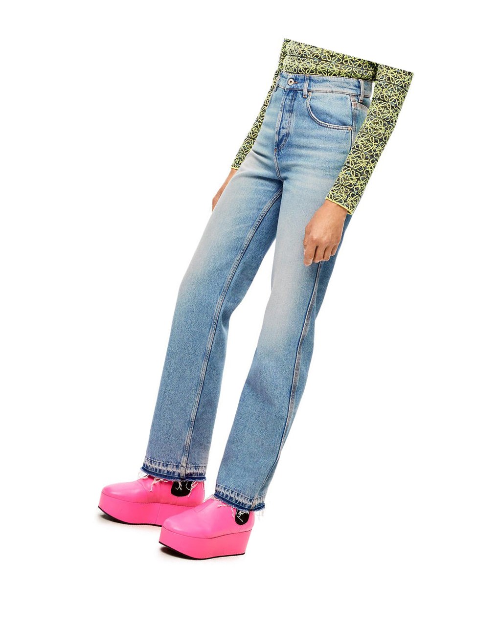 Loewe Straight leg jeans in denim Washed Denim | 5972MFOJW