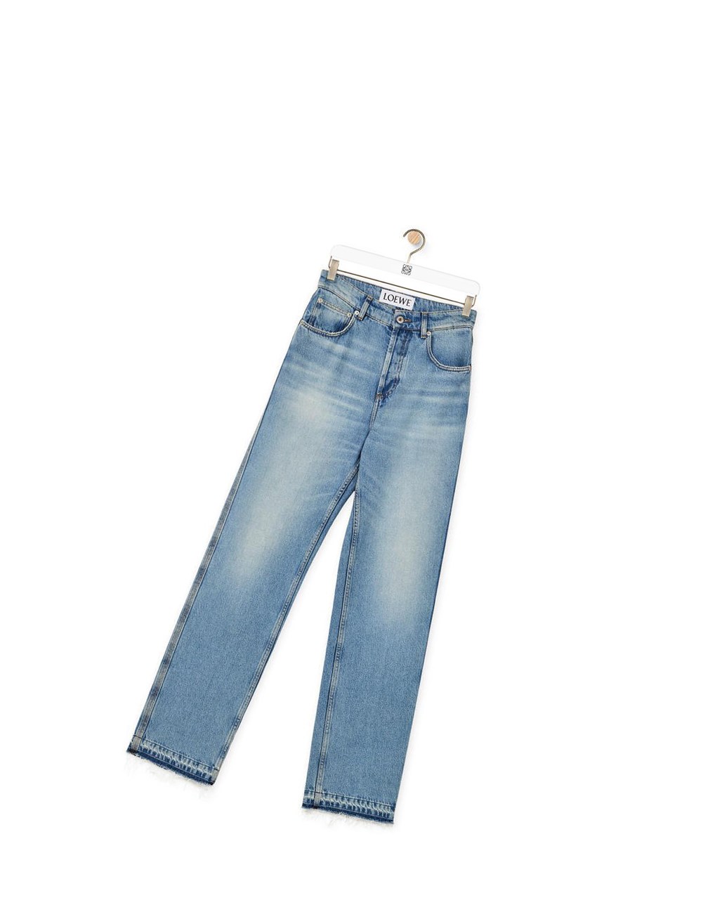 Loewe Straight leg jeans in denim Washed Denim | 5972MFOJW