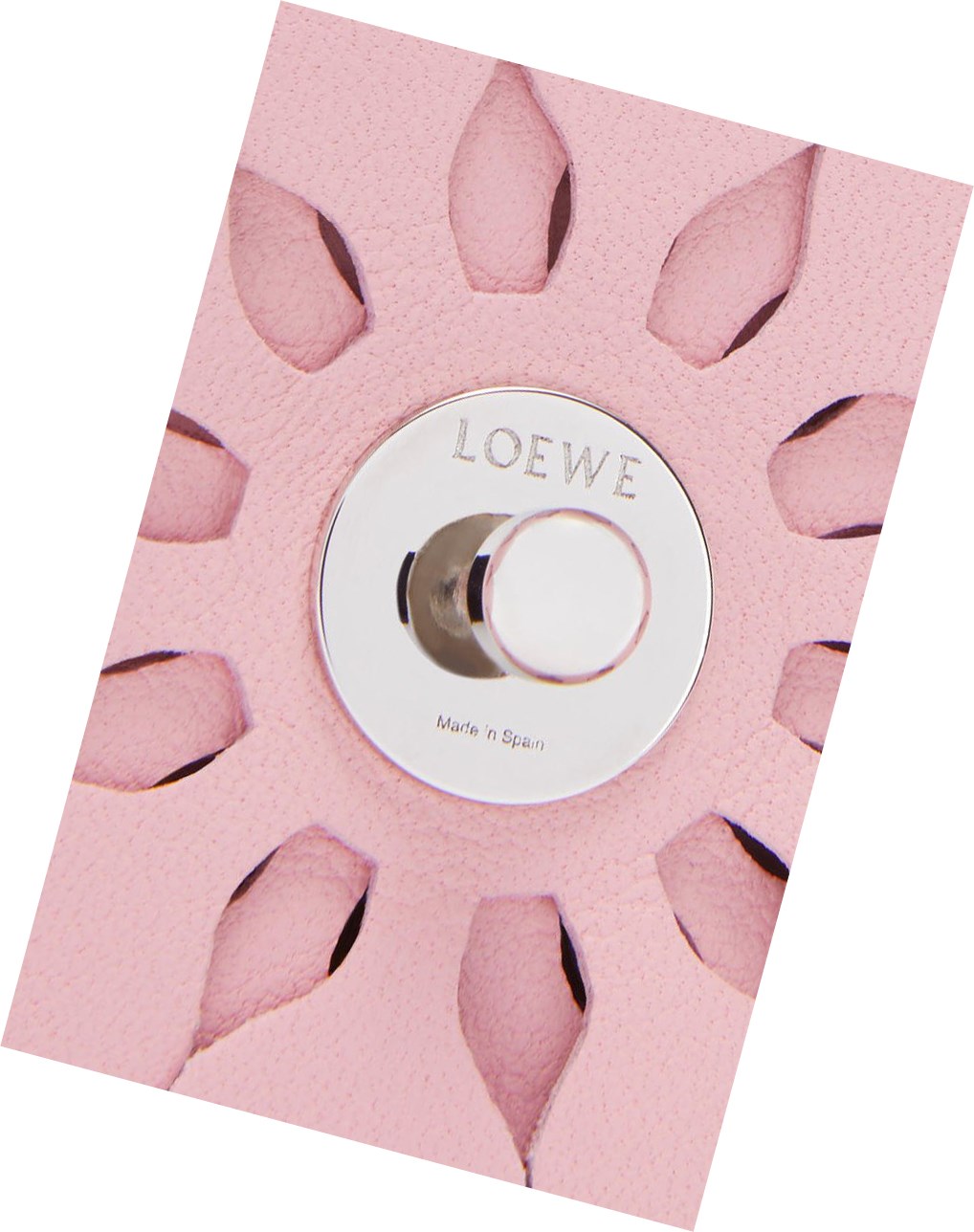 Loewe Stud flower in calfskin Noir | 8475HKXPQ