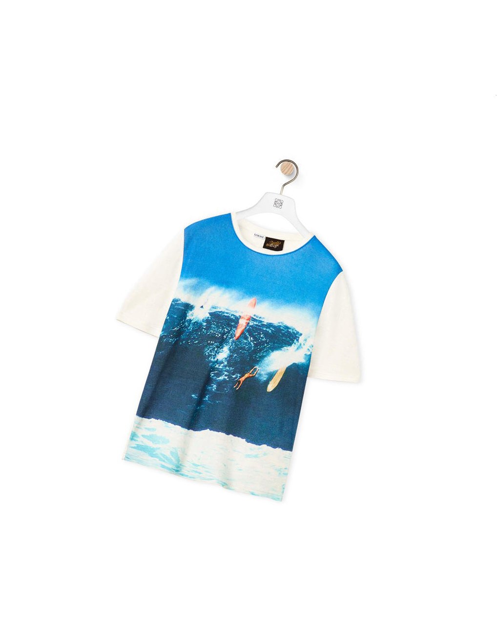 Loewe Surf print T-shirt in cotton Bleu Marine Bleu | 6154QFEBL