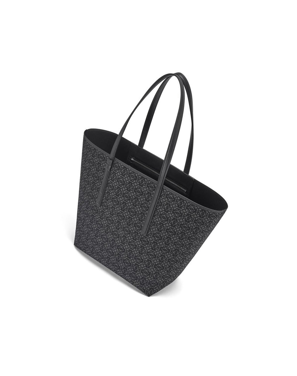 Loewe T Tote bag in Anagram jacquard and calfskin Noir | 5279XBIVN