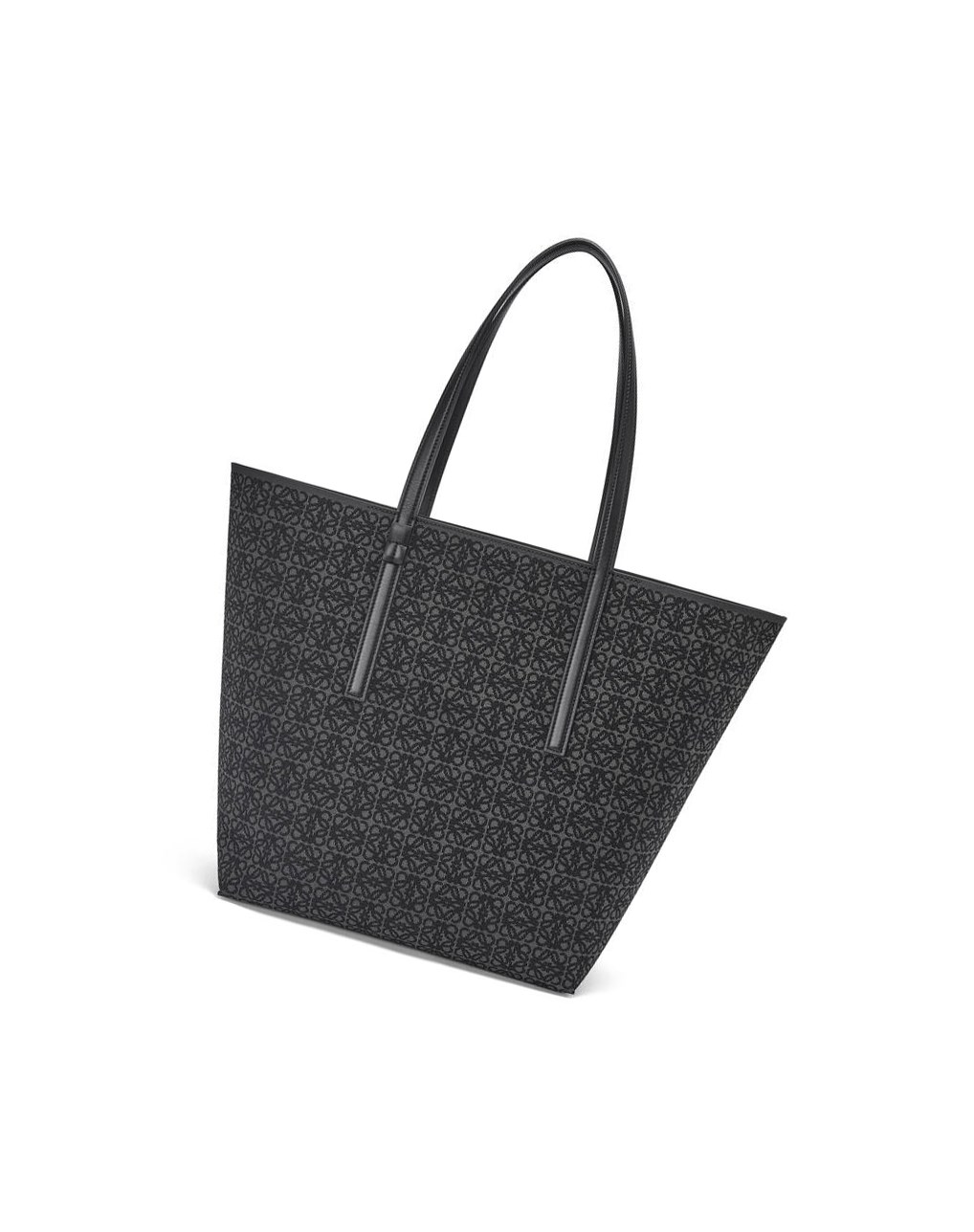 Loewe T Tote bag in Anagram jacquard and calfskin Noir | 5279XBIVN