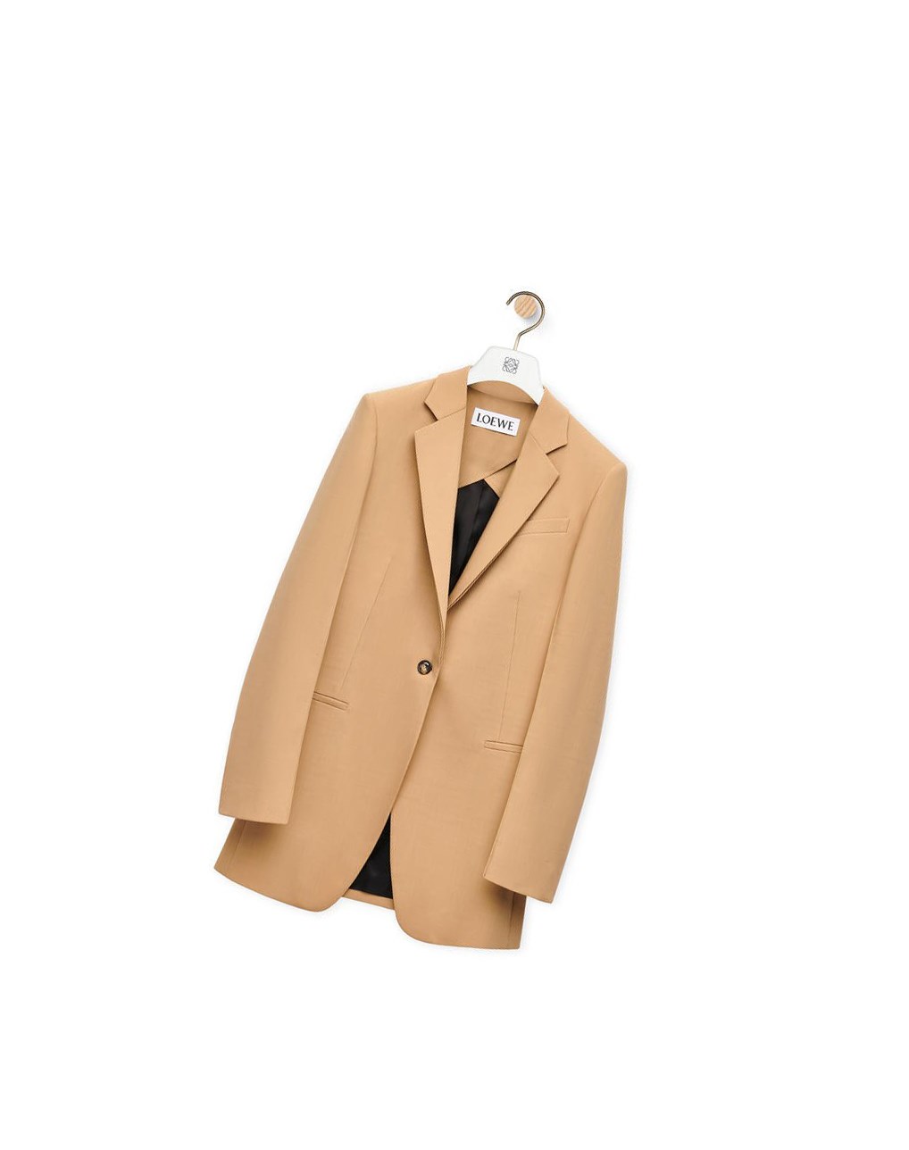 Loewe Tailored jacket in wool Beige | 2589AGNEW