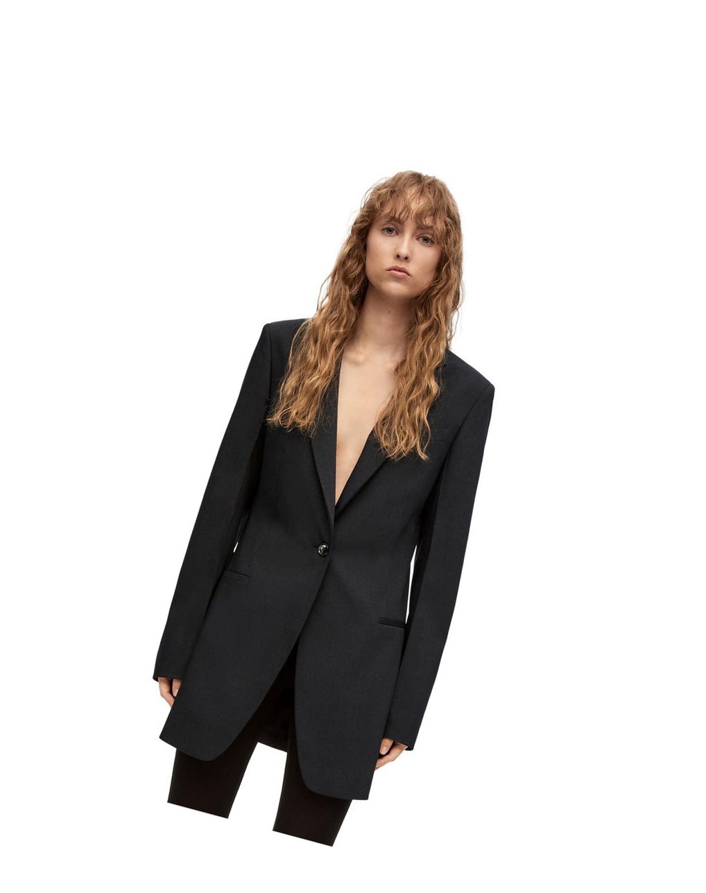 Loewe Tailored jacket in wool Grise | 7306PJROB