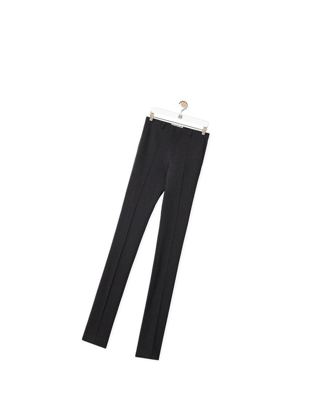 Loewe Tailored skinny trousers in wool Charcoal | 3658VQHUR