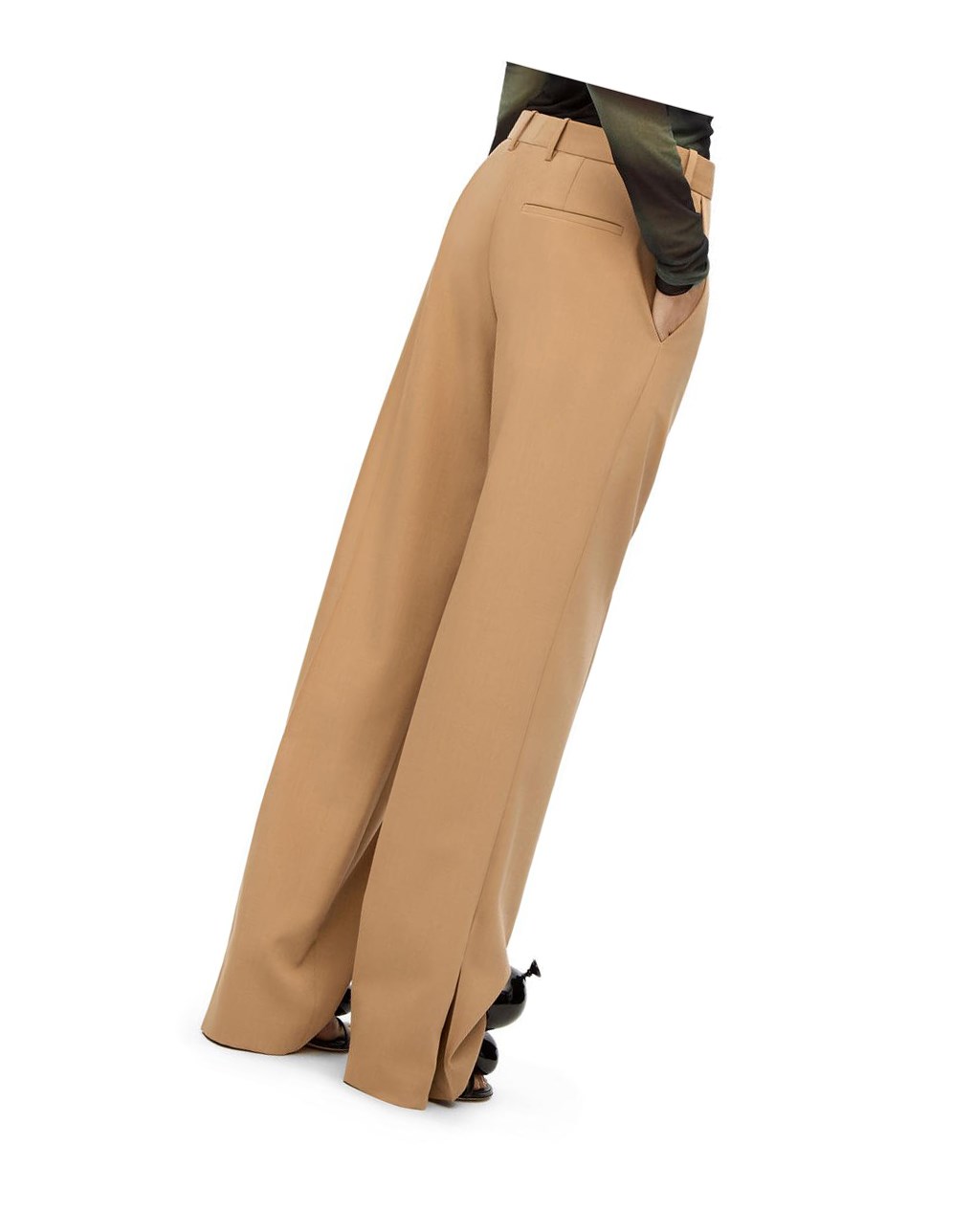 Loewe Tailored trousers in wool Beige | 4219FDNGX