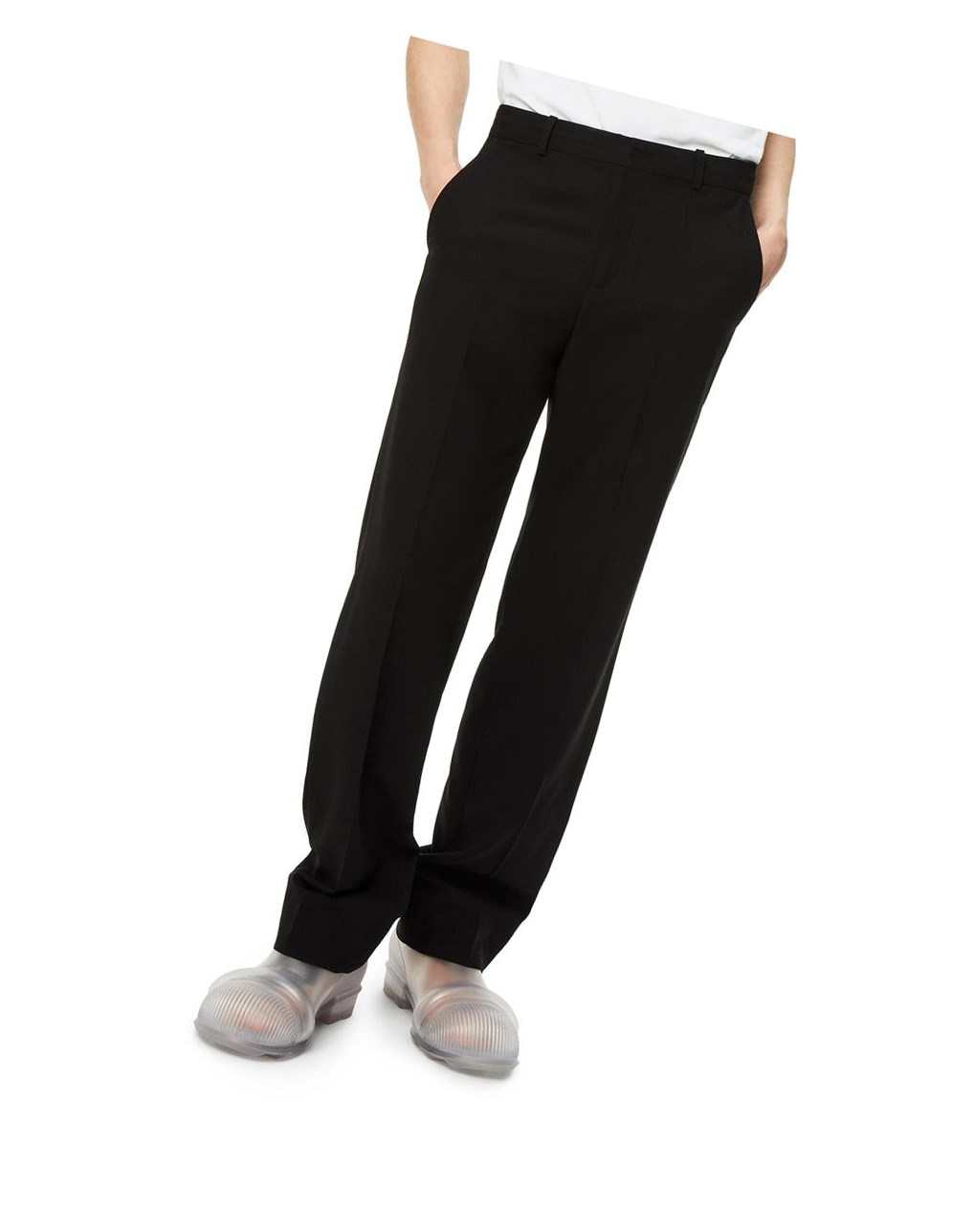 Loewe Tailored trousers in wool Noir | 9135FHKIZ