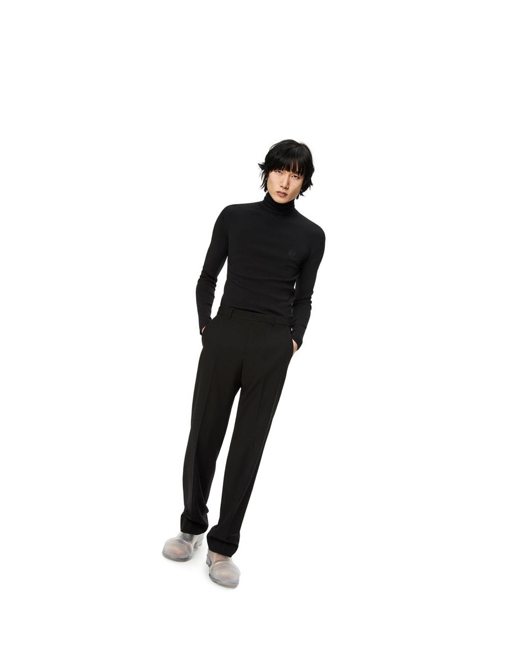 Loewe Tailored trousers in wool Noir | 9135FHKIZ