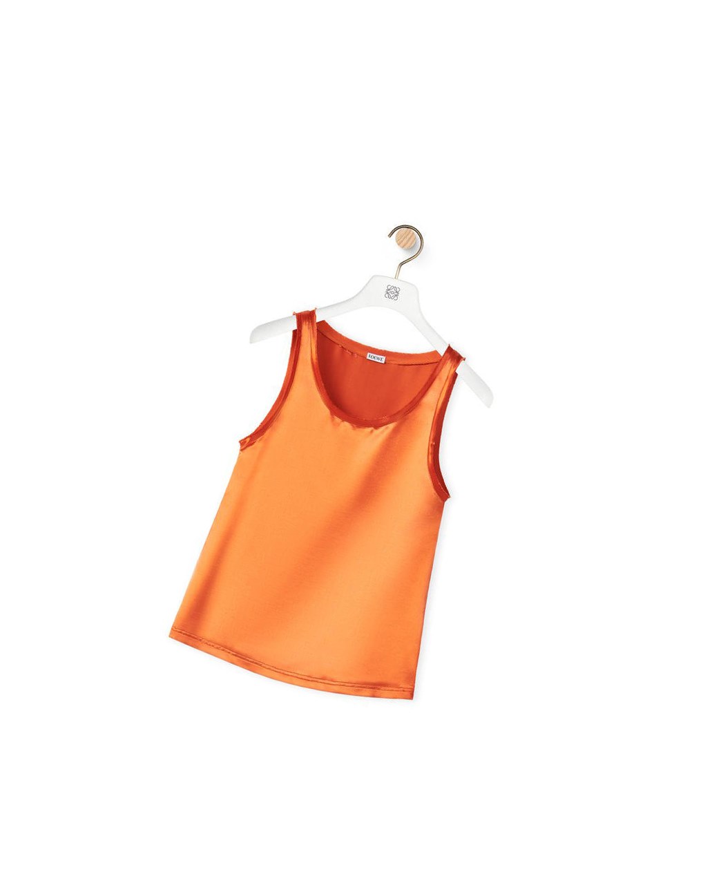 Loewe Tank top in satin Orange | 2367BCPXY