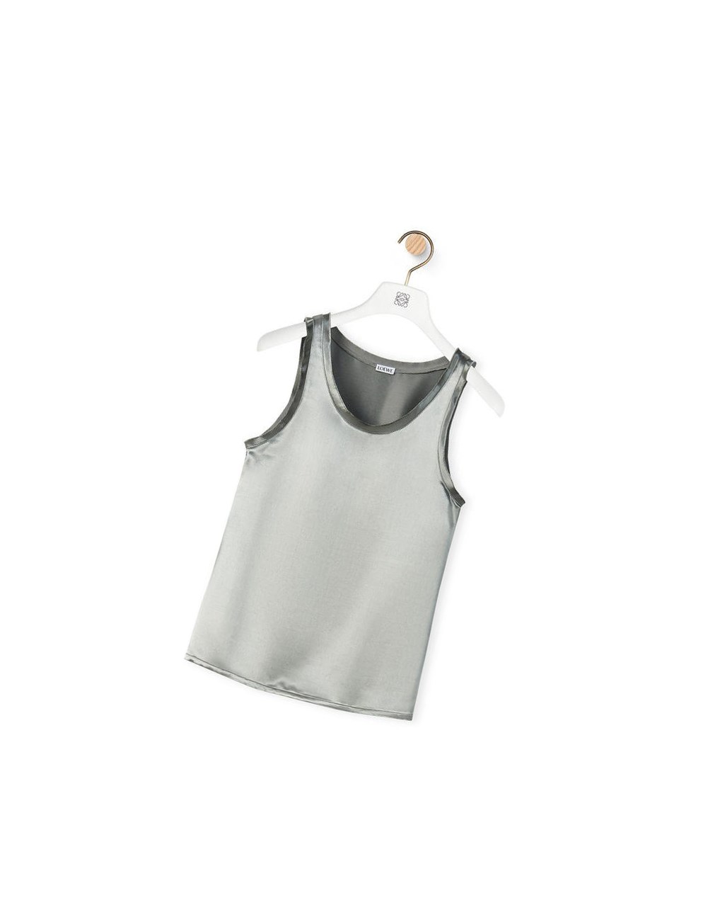 Loewe Tank top in satin Platine | 4612HACTJ