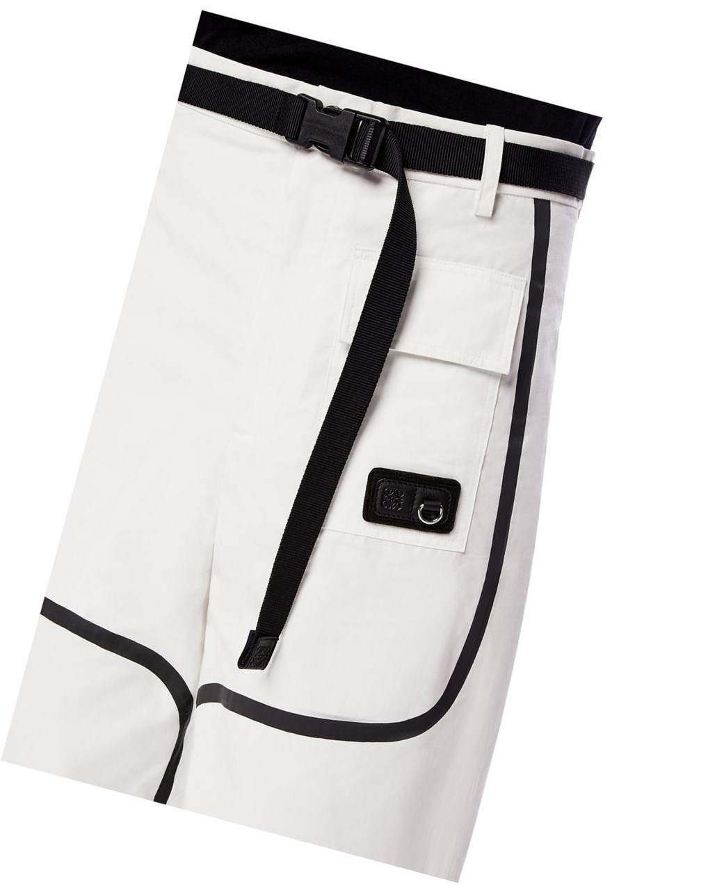 Loewe Trek trousers in cotton Blanche Noir | 0569ZJPXU