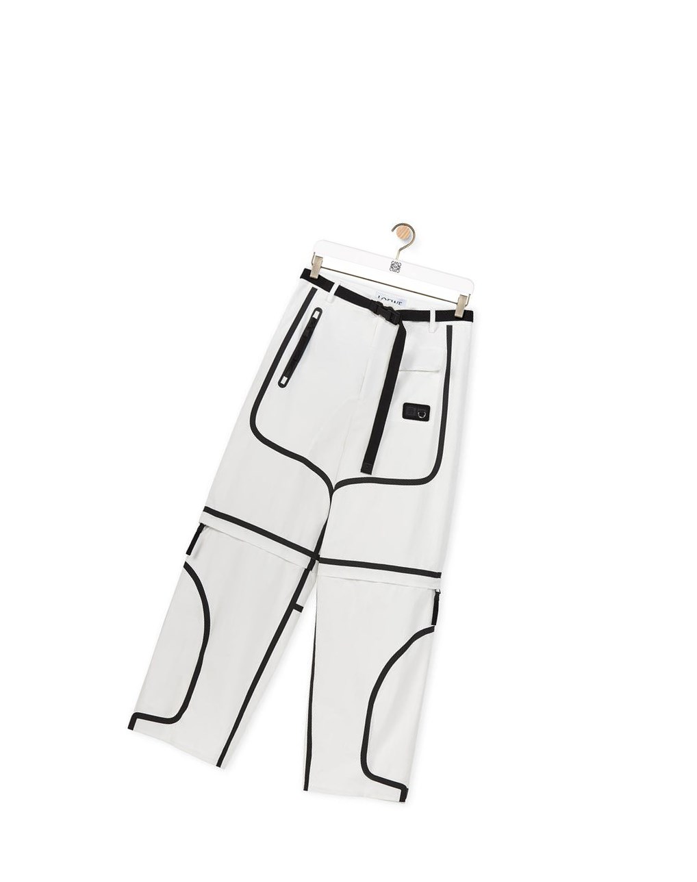 Loewe Trek trousers in cotton Blanche Noir | 0569ZJPXU