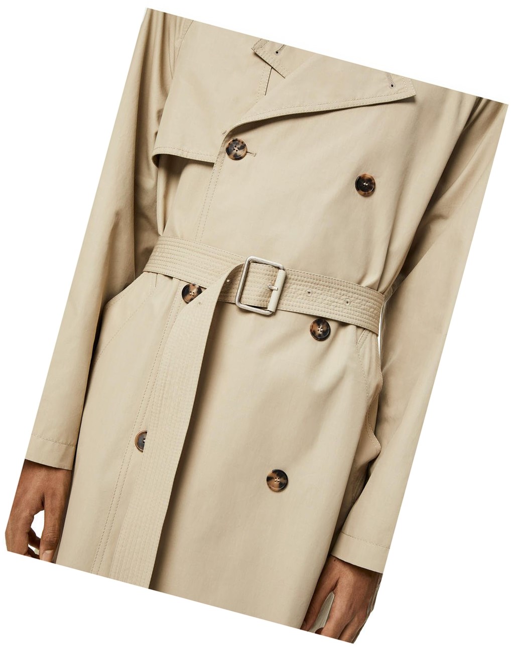 Loewe Trench coat in cotton Grise | 4253MQLIF