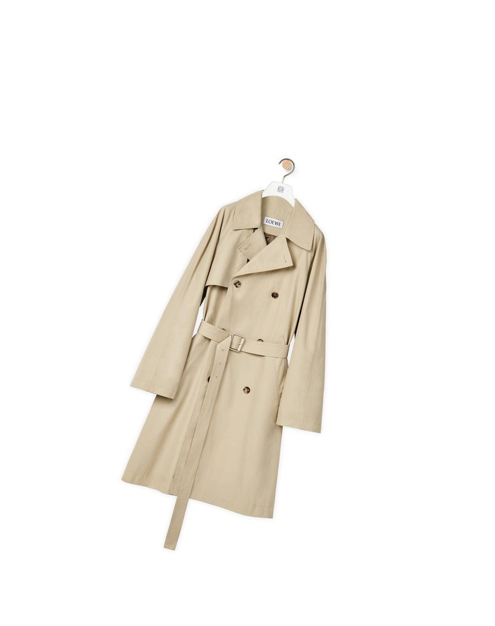 Loewe Trench coat in cotton Grise | 4253MQLIF