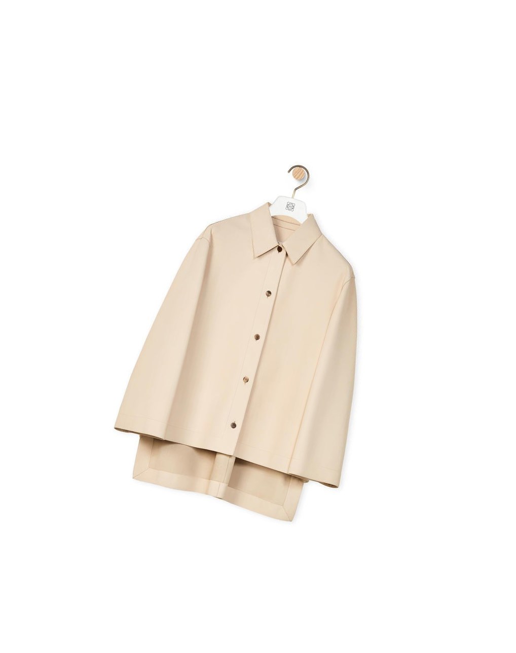 Loewe Tunic shirt in nappa Ecru | 4138XKTLB