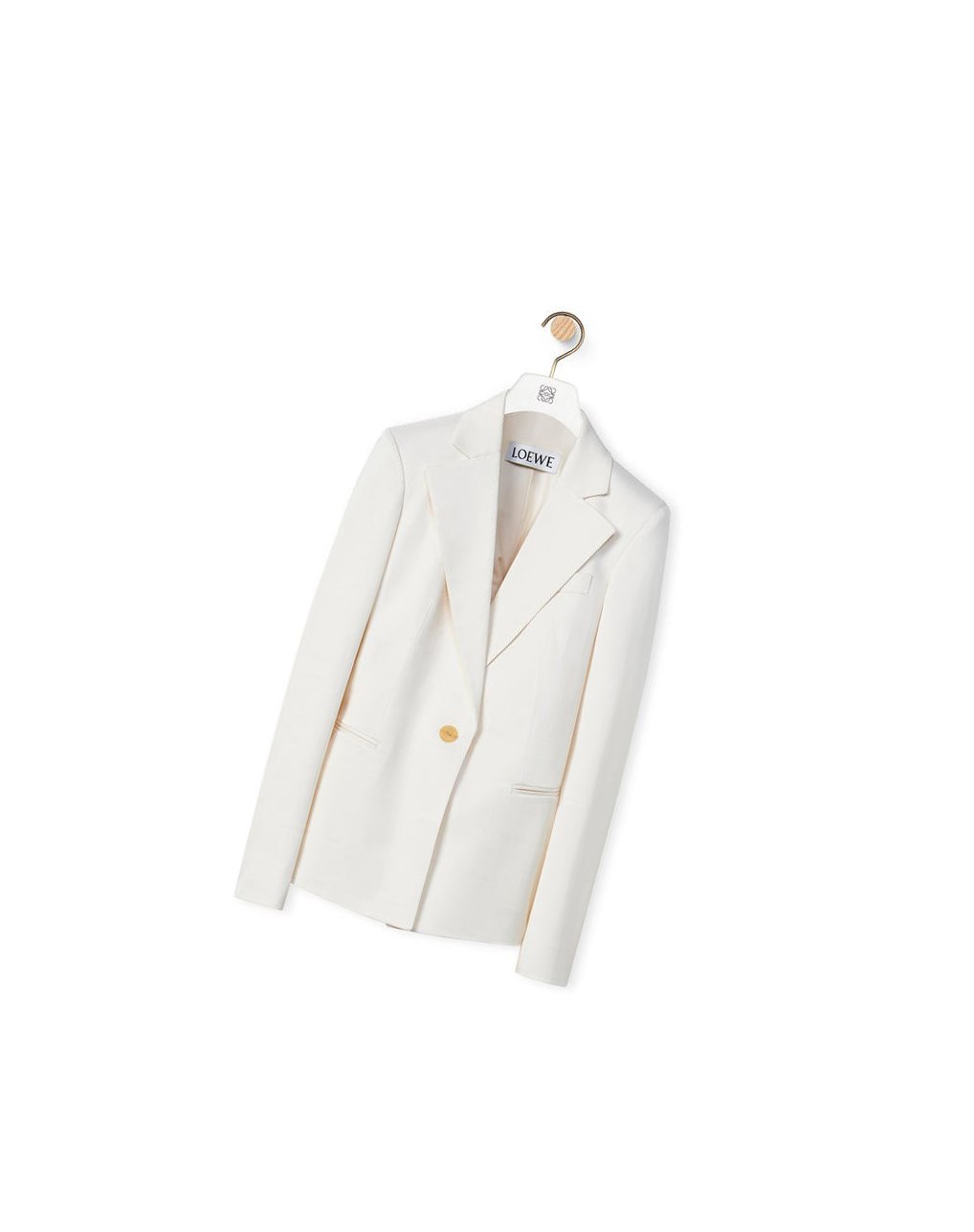 Loewe Twisted jacket in wool and silk Blanche | 7830SRIDC