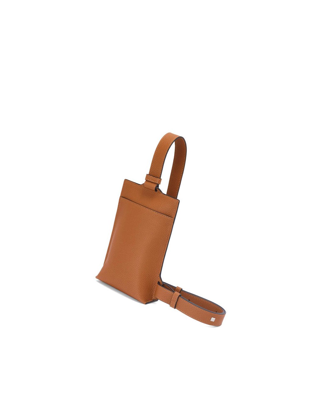 Loewe Vertical T Pocket in grained calfskin Tan | 2436GXSIV