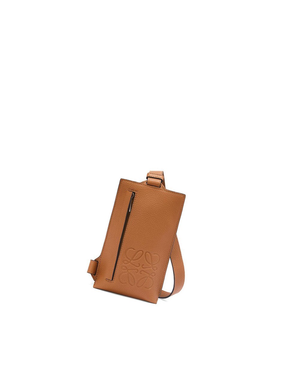 Loewe Vertical T Pocket in grained calfskin Tan | 2436GXSIV