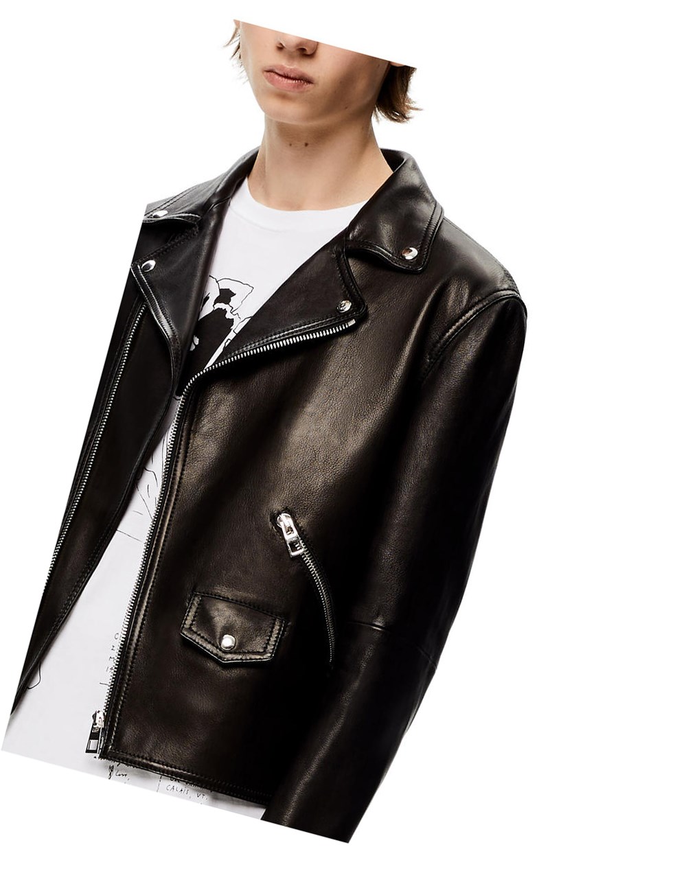 Loewe Vélo jacket in nappa Noir | 7208CUZRG