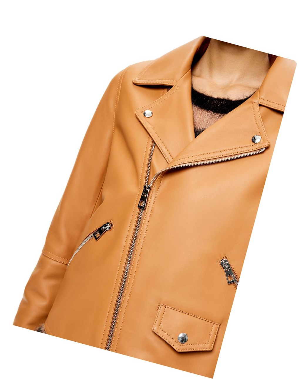 Loewe Vélo jacket in nappa Warm Desert | 2380UYCPR