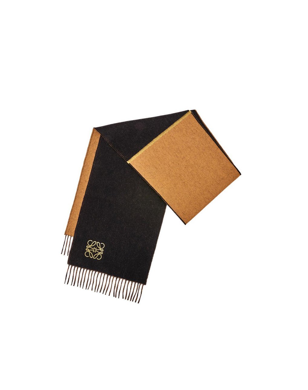 Loewe Window scarf in wool and cashmere Noir | 8426BIYKQ