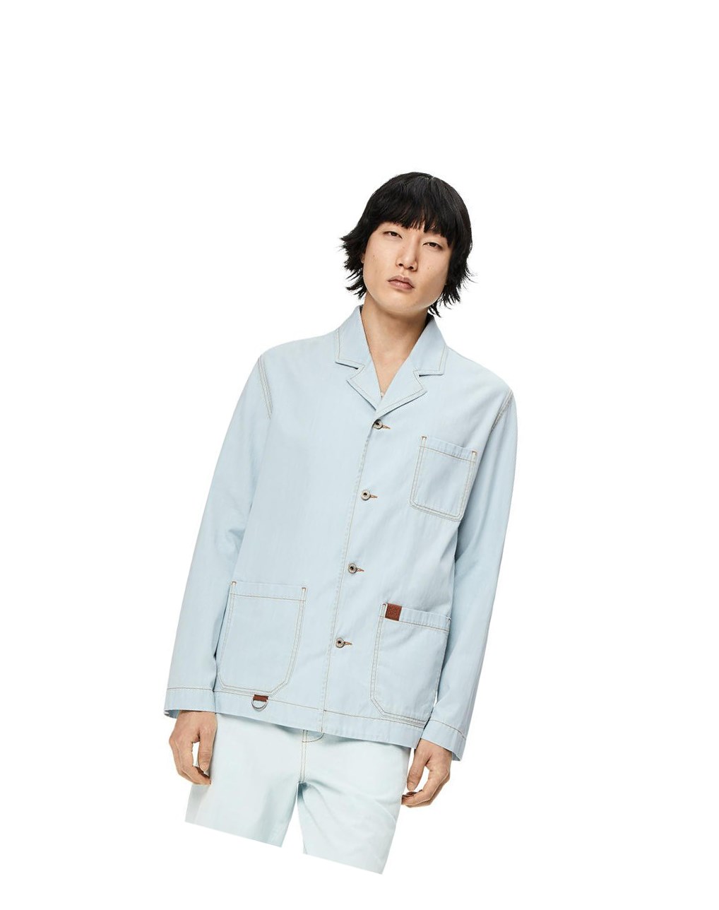 Loewe Workwear jacket in denim Bleu | 1836BREUN