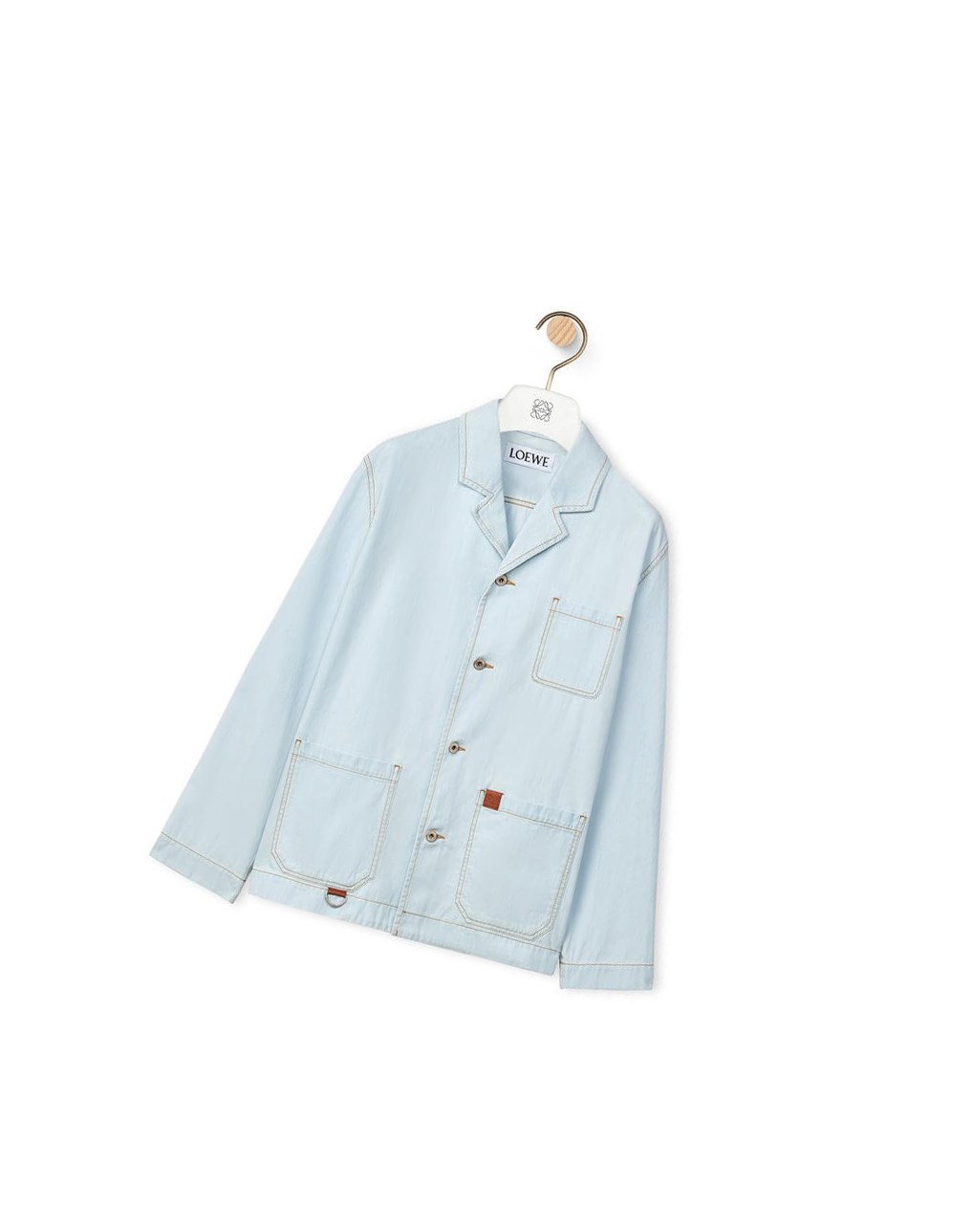 Loewe Workwear jacket in denim Bleu | 1836BREUN