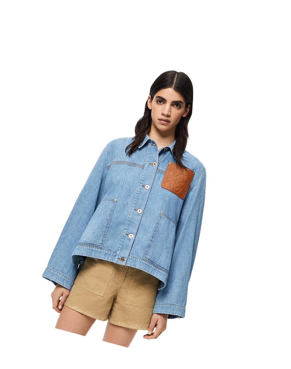 Loewe Workwear jacket in denim Bleu Clair | 2759GOIVQ