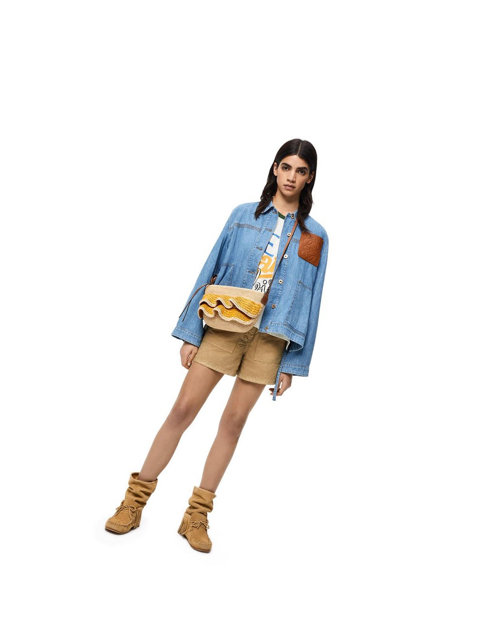 Loewe Workwear jacket in denim Bleu Clair | 2759GOIVQ