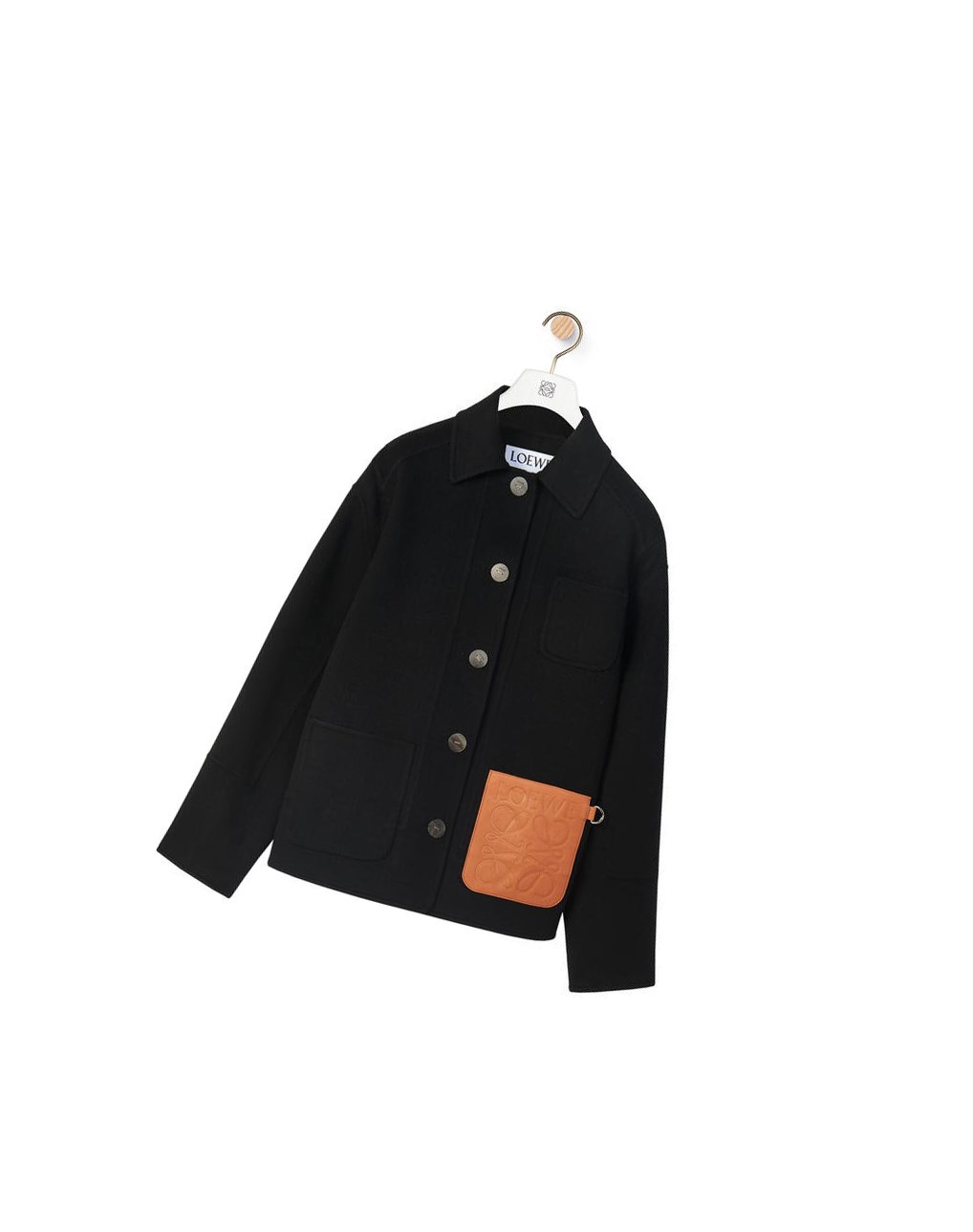 Loewe Workwear jacket in wool and cashmere Noir | 7962UJZFY