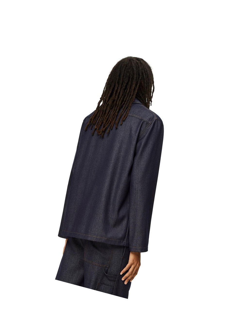 Loewe Workwear jacket in wool denim Bleu | 4681REHQT