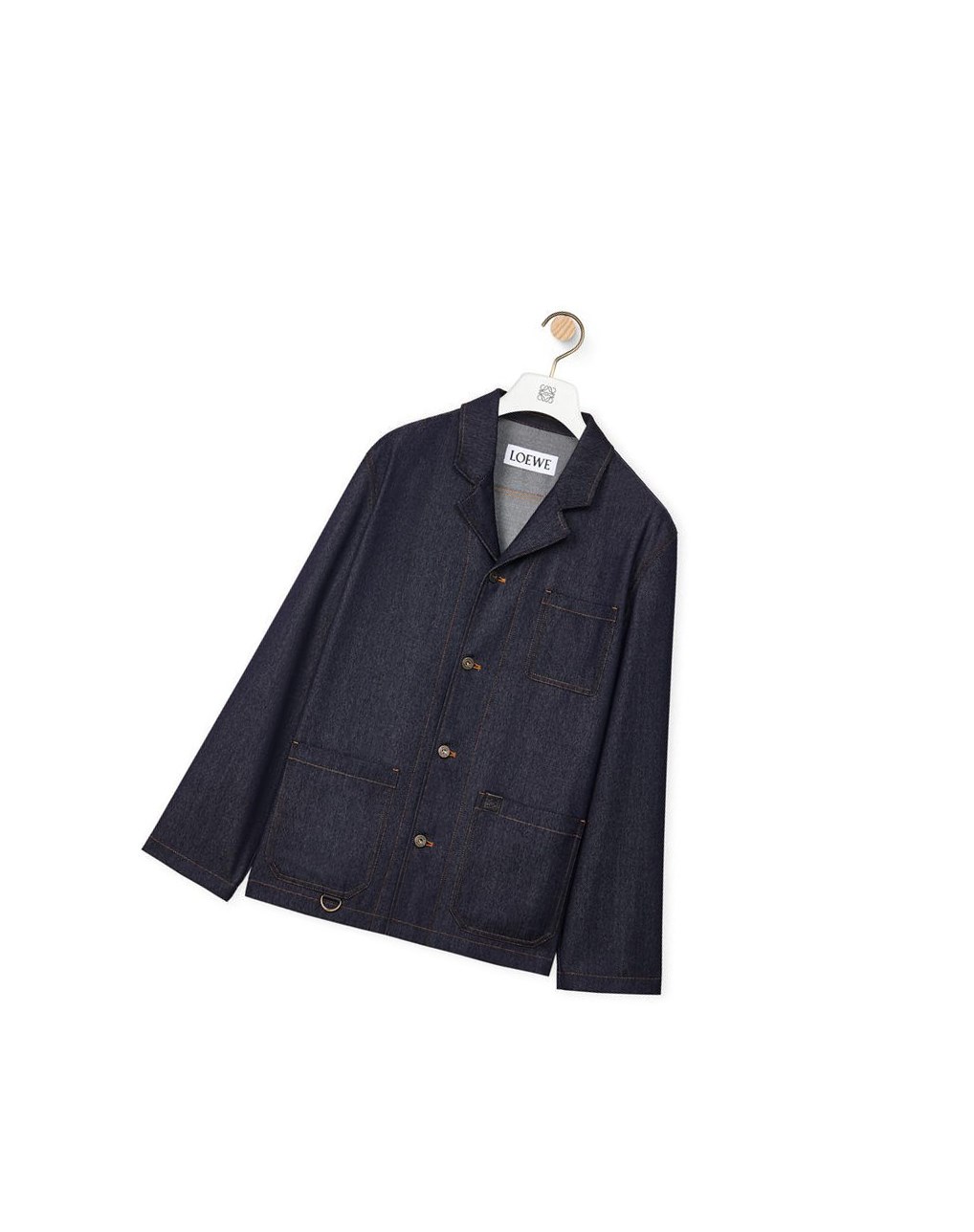 Loewe Workwear jacket in wool denim Bleu | 4681REHQT