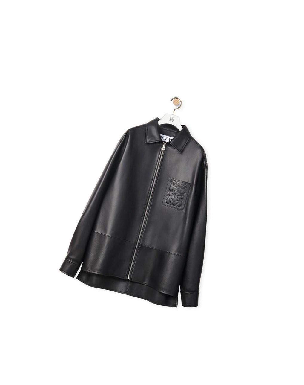 Loewe Zip overshirt in nappa Noir | 9205AZPRK