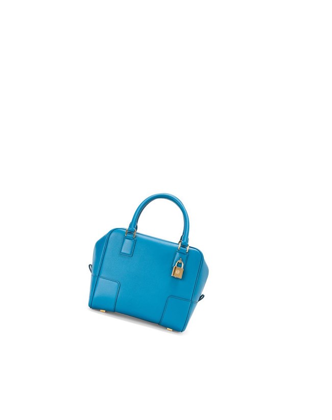 Loewe Amazona 19 square bag in nappa calfskin Bleu | 1023NQOZB