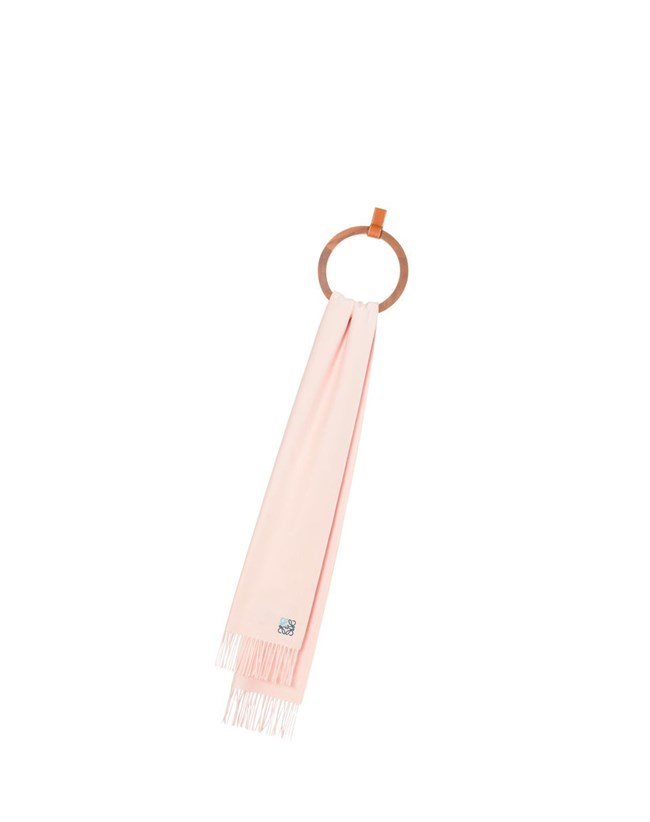 Loewe Anagram scarf in cashmere Blush | 0295YBXUK