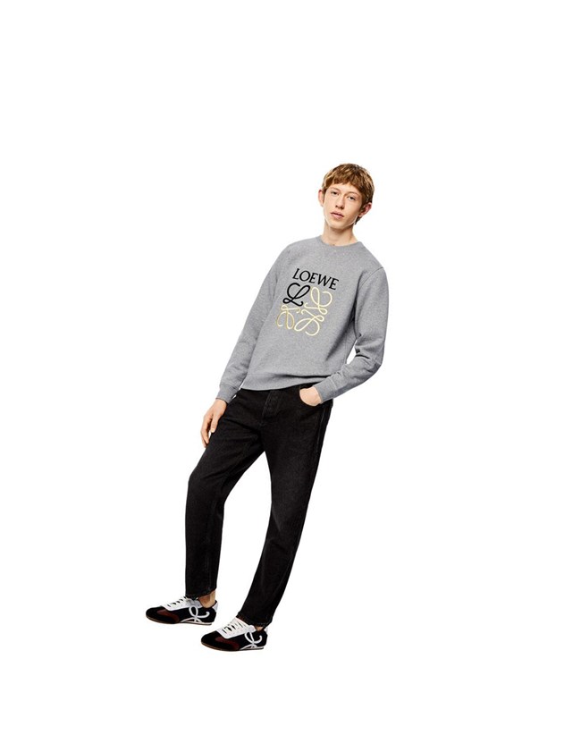 Loewe Anagram sweatshirt in cotton Grise | 0765FKJNO