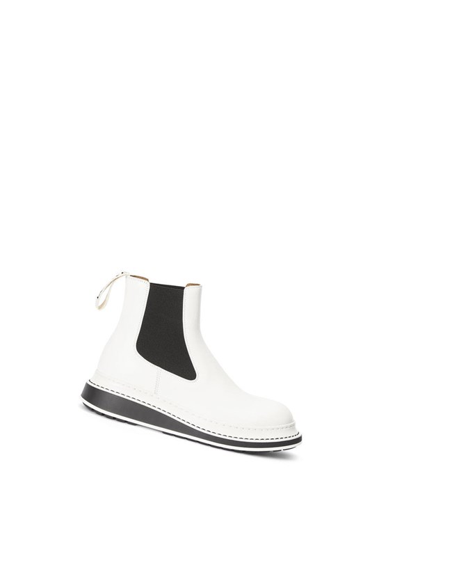 Loewe Chelsea boot in calfskin Blanche | 1463OJVCF