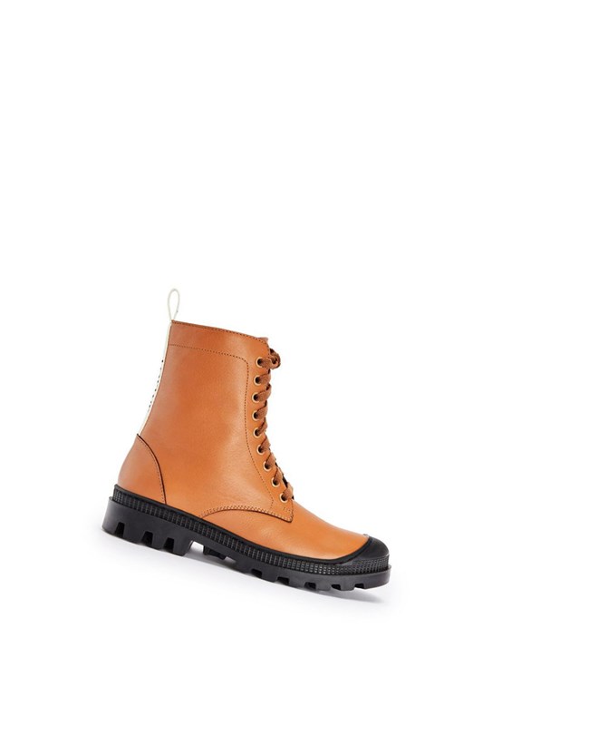 Loewe Combat boot in calfskin Tan | 0912MUZLV