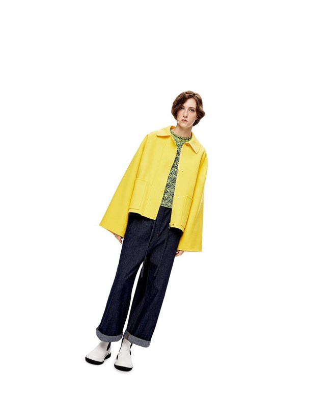 Loewe Corta jacket in wool and cashmere Jaune | 3852SAWRH