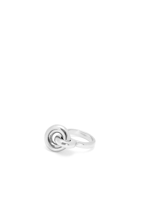 Loewe Donut link ring in sterling silver Argent | 9147EPAOZ