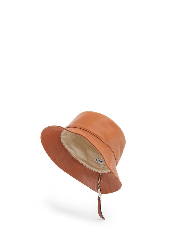 Loewe Fisherman hat in nappa calfskin Tan | 2076GDIJT