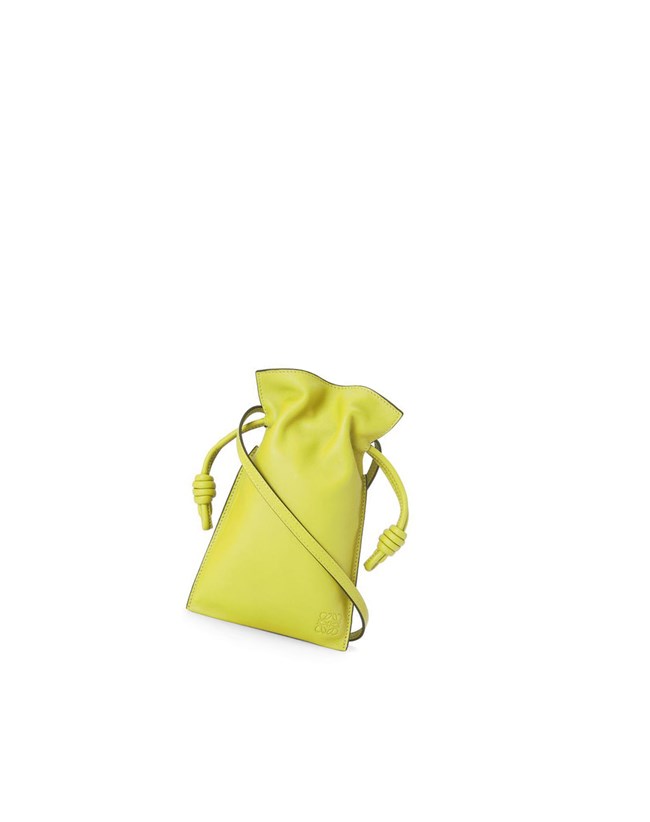 Loewe Flamenco Pocket in nappa calfskin Jaune | 6409MTIYG