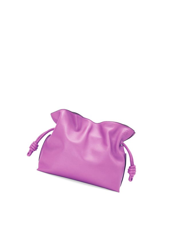 Loewe Flamenco clutch in nappa calfskin Violette | 2581WBDCJ