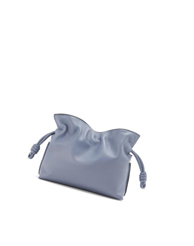 Loewe Flamenco clutch in nappa calfskin Bleu | 9647NRAKP