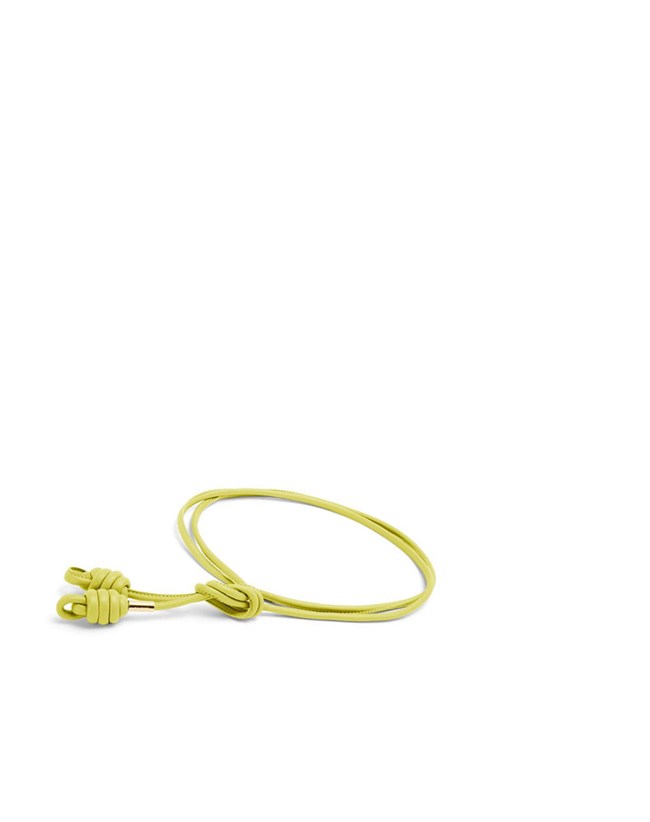 Loewe Flamenco knot belt in classic calfskin Jaune | 0658LFCGJ