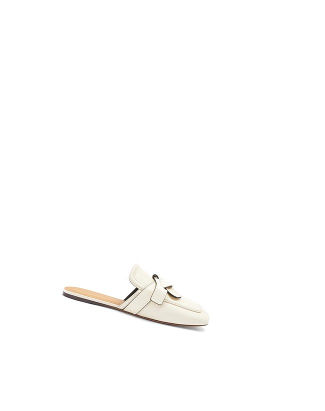 Loewe Gate flat mule in calfskin Milk | 1527WFXJI