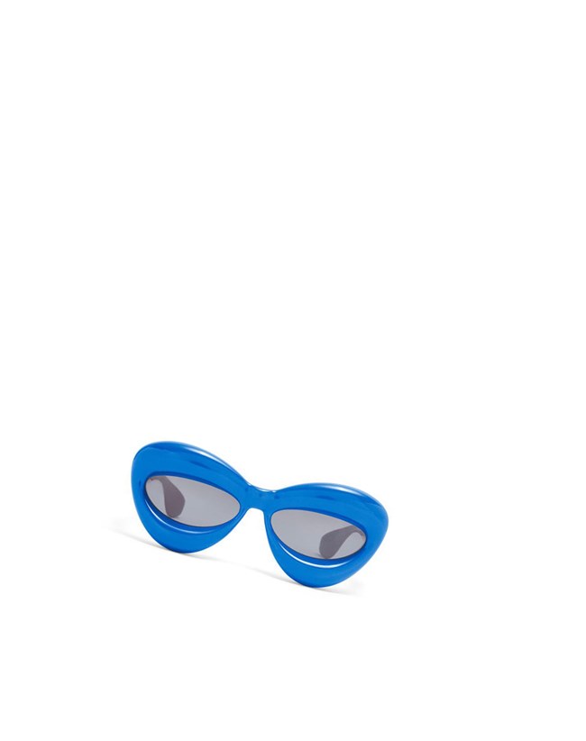 Loewe Inflated cateye sunglasses in acetate Bleu | 9431SDQCG