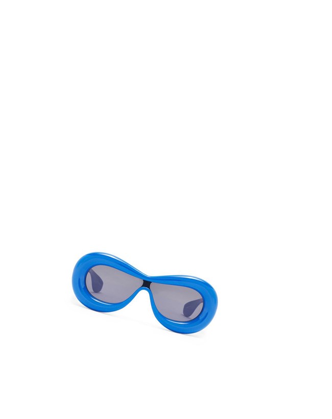 Loewe Inflated mask sunglasses in acetate Bleu | 4160UIKWP
