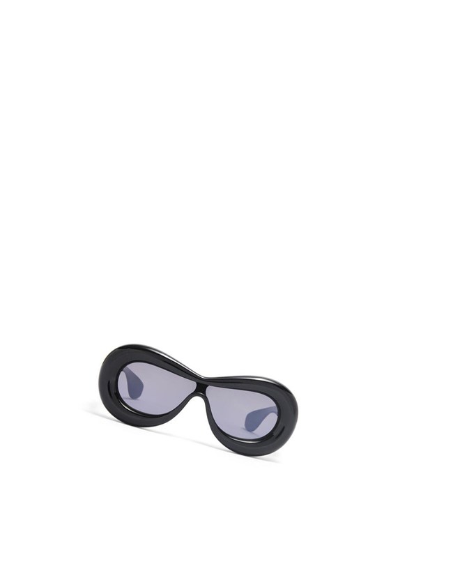 Loewe Inflated mask sunglasses in acetate Noir | 9812CIKEB